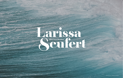 Logo Design for Larissa Seufert Photographer brandind creative identity graphic design illustration logo