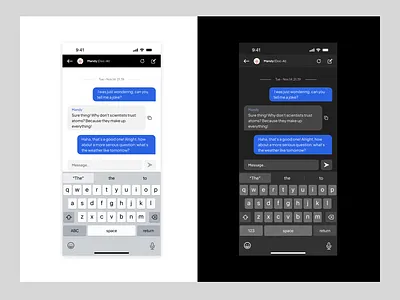 #13 Direct Message ( Chatgpt AI ) 013 ai chat chatgpt clean concept dailyui design direct message ios ios design message minimal design mobileui ui userexperience