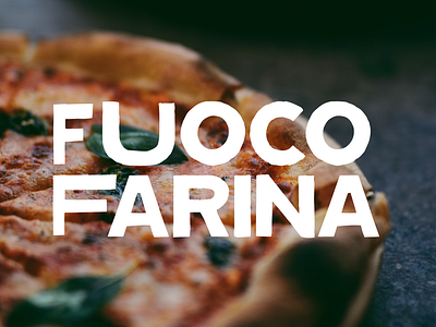 FUOCO FARINA brainding design fuoco farina graphic design italian logo pizza