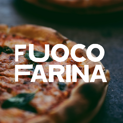 FUOCO FARINA brainding design fuoco farina graphic design italian logo pizza