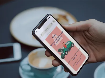 Error! screen (wireframe) app branding car car problem carproblem colors design error error screen green iphone mobile app red ui ui design uiux uiux design ux ux design
