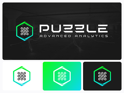 Puzzle Logo brand branding company digital figma identity illustration logo minimal product software tool vector