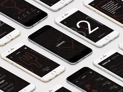 LUNATIC mobile design uxui design web design