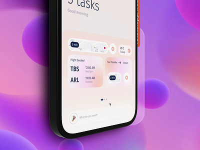 Multitasking App 3d animation app branding design figma ios mobailapp motion graphics ui uiux user interface designer