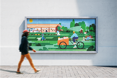 Glimpse Billboard Illustrations art billboard design graphic design illustration illustration art illustrator vector vectorart