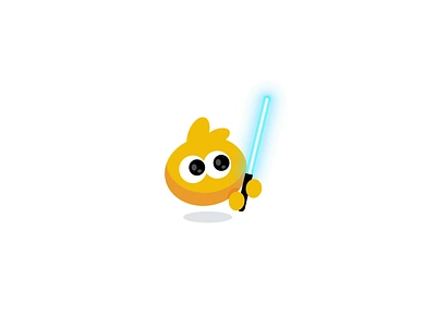 Technical Difficulties ae aftereffects animation berg character design funny jedi lightsaber loop mascot motion motion graphics