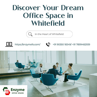 Discover Premium Office Spaces in Whitefield branding design graphic design