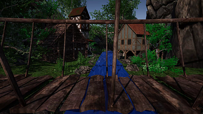 Medieval Environment 3d animation art blender design environment game optimization substance painter unity