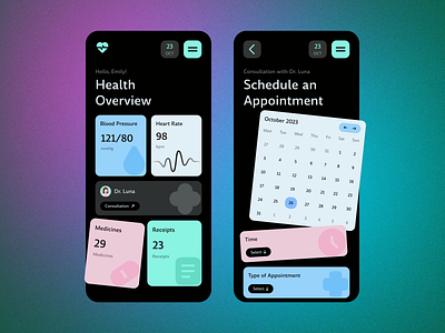 Wellness platform concept android app calendar fitness flat healthcare ios mobile multiplatform native schedule sport ui ux wellness