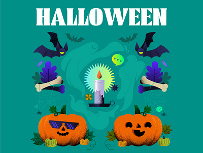 Halloween design ghost graphic design halloween ill illustration ui vector