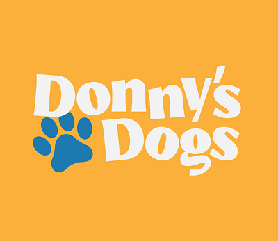 Donny's Dogs branding design dog doggy daycare identity logo