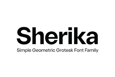 Sherika Font Family branding display illustration logotype typeface