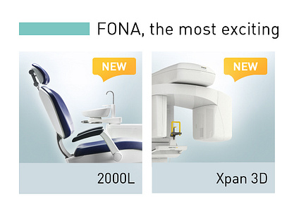 Fona website banner, medical dental banner dental fona sirona web