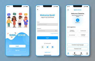 Sign language translator app design app app design design product design sign language ui uiux ux