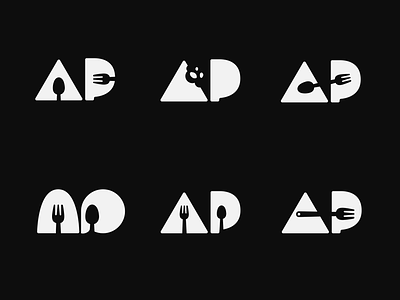 Logo Design a typography ap food food app logo logo design mobile app p typography product design restaurant
