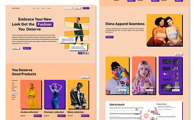 Website landing page design (Neubrutalism) app design fashion neubrutalism product design ui uiux ux website website design