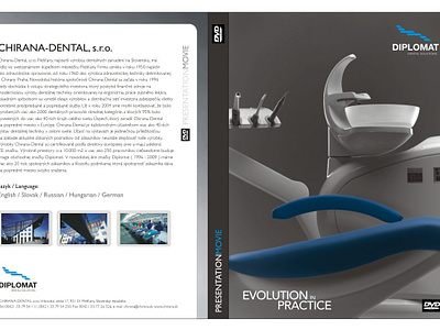 Diplomat Dental, DVD cover package cover dental dental unit diplomat dvd medical product packaging