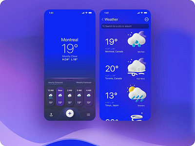 Weather App Design adobe xd app design figma uiux