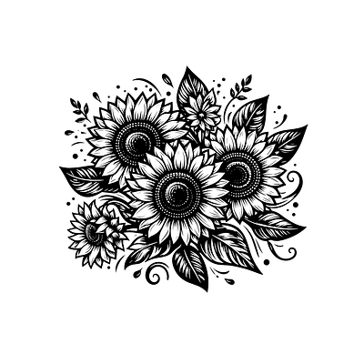 Sunflower SVG design graphic design illustration png png files sunflower sunflowers svg svg files tshirt