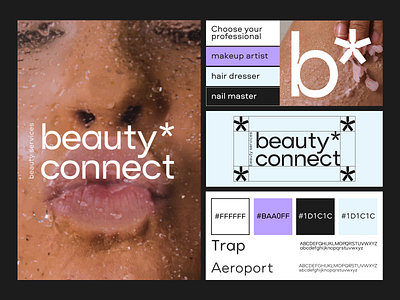 Beauty Connect logo 💜 agency beauty brand guidelines brand sign branding graphic design identity logo makeup smm startup typo