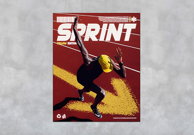 SPRINT courir cover design magazine photo photoshop picture poster run running sport sprint