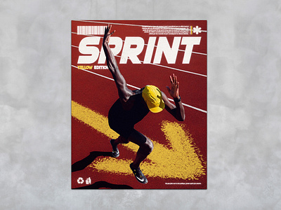 SPRINT courir cover design magazine photo photoshop picture poster run running sport sprint