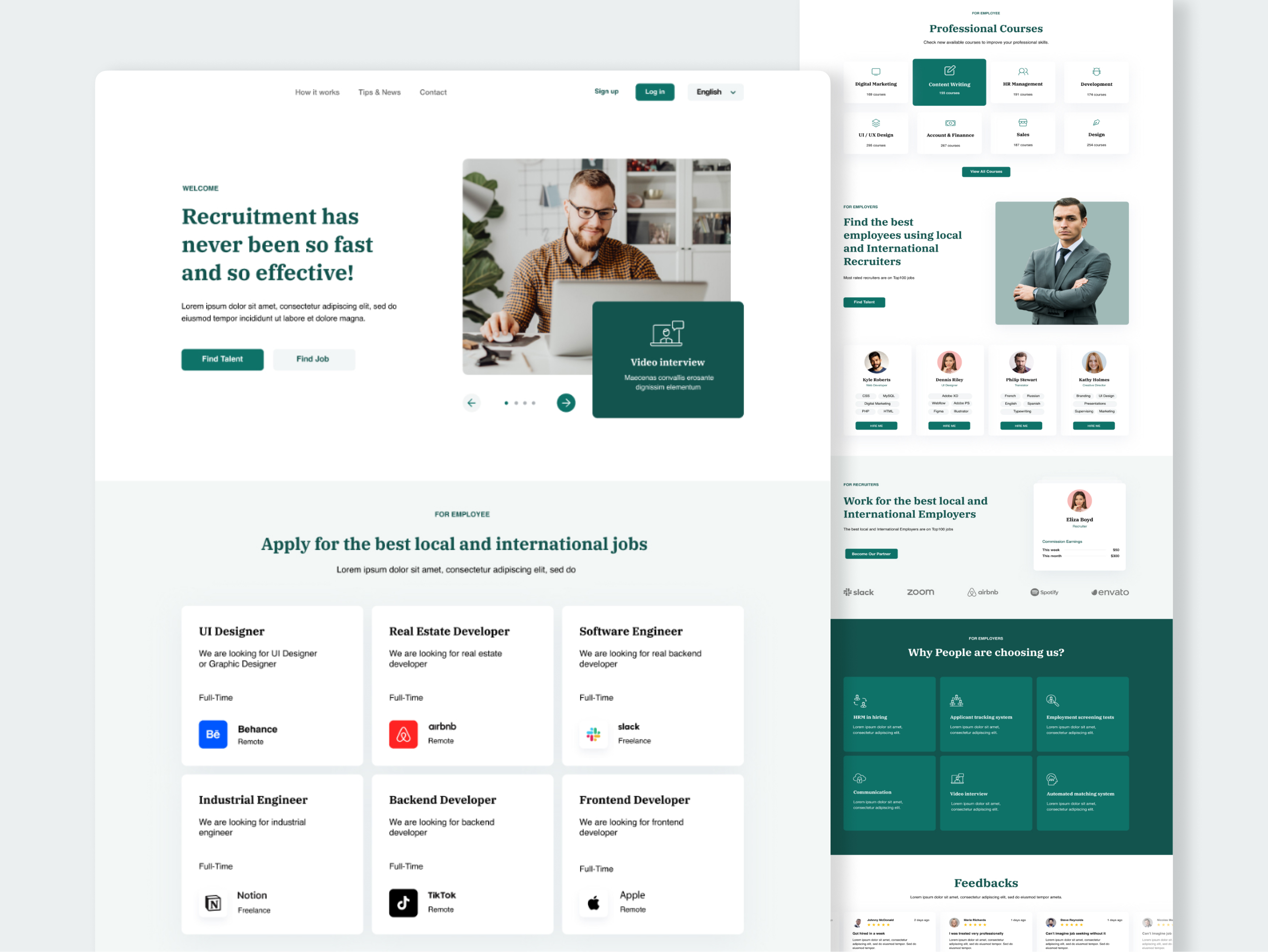 Example of Website Design / 5 Pages