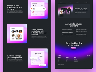 ✦ TheSprkl / Aurora Inner Pages branding dark theme design figma2webflow finance gradients illustration template thesprkl ui ux webflow