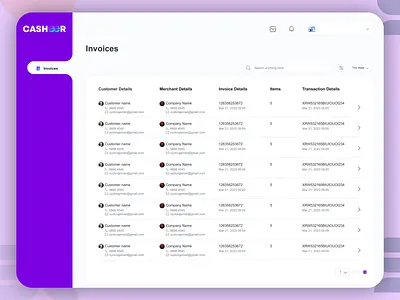 Sleek Invoice Management UI