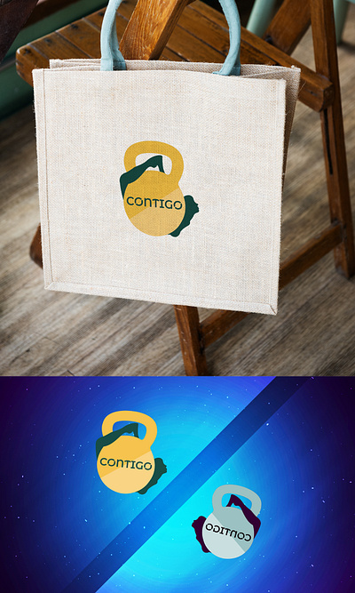 Contigo Logo Concept ai branding design illustrator logo mockup