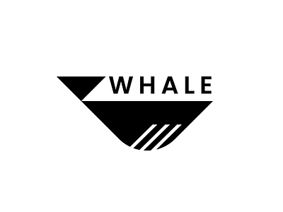 whale animal big fish geometric logo ocean sea whale