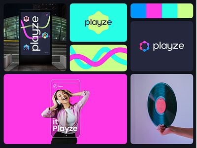 Playze - Branding brand identity branding design graphic design logo logodesign ui visual identity
