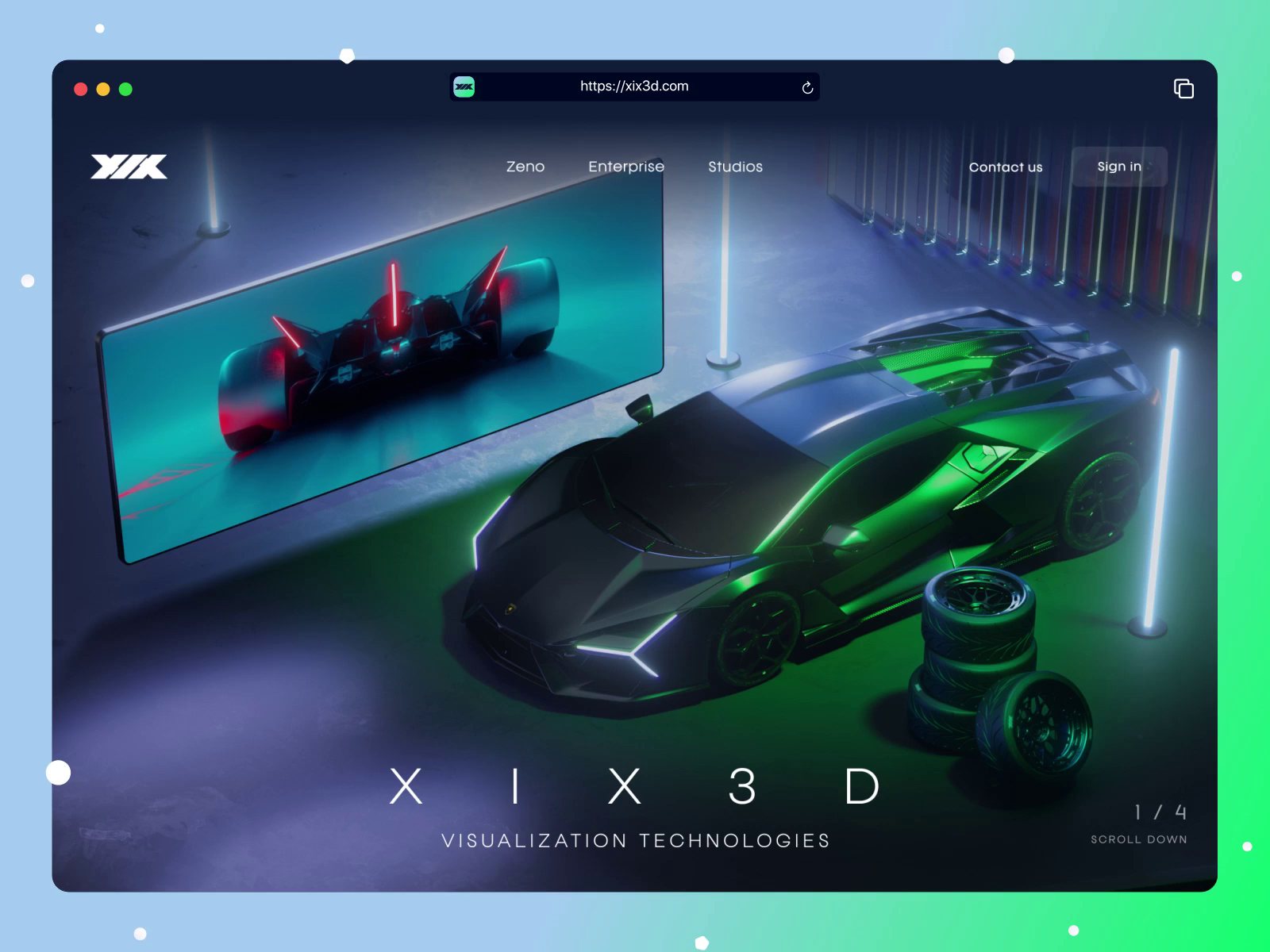 The New Xix3D Website 1/4 // Web Design // Branding By ALEX BENDER For ...