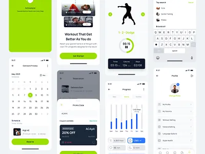 Activemore - Fitness and Workout Mobile App android app design fitness fitness app interface ios iphone mobile mobile app mobile design pixlayer product product design ui ux uxdesign workout workout app