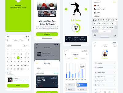 Activemore - Fitness and Workout Mobile App android app design fitness fitness app interface ios iphone mobile mobile app mobile design pixlayer product product design ui ux uxdesign workout workout app