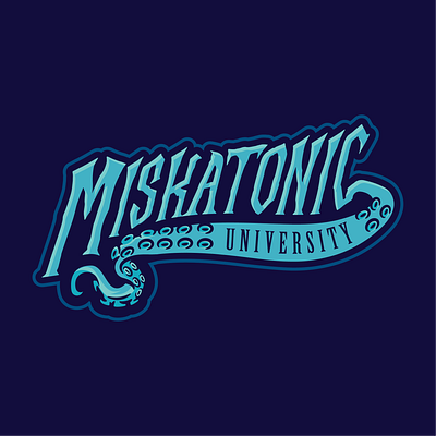 Miskatonic University design hp lovecraft ice hockey logo logos miskatonic university sports sports branding vector