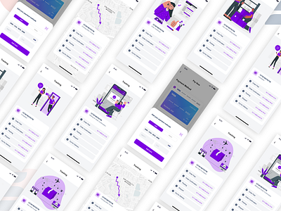 Mobile App Payment and Tracking UI Design