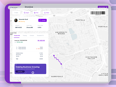 Innovative Invoice Design with Real-Time Tracking
