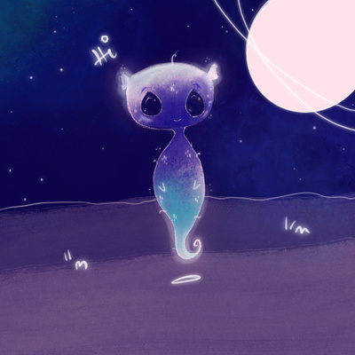 Cute alien - Illustration illustration procreate video video illustration