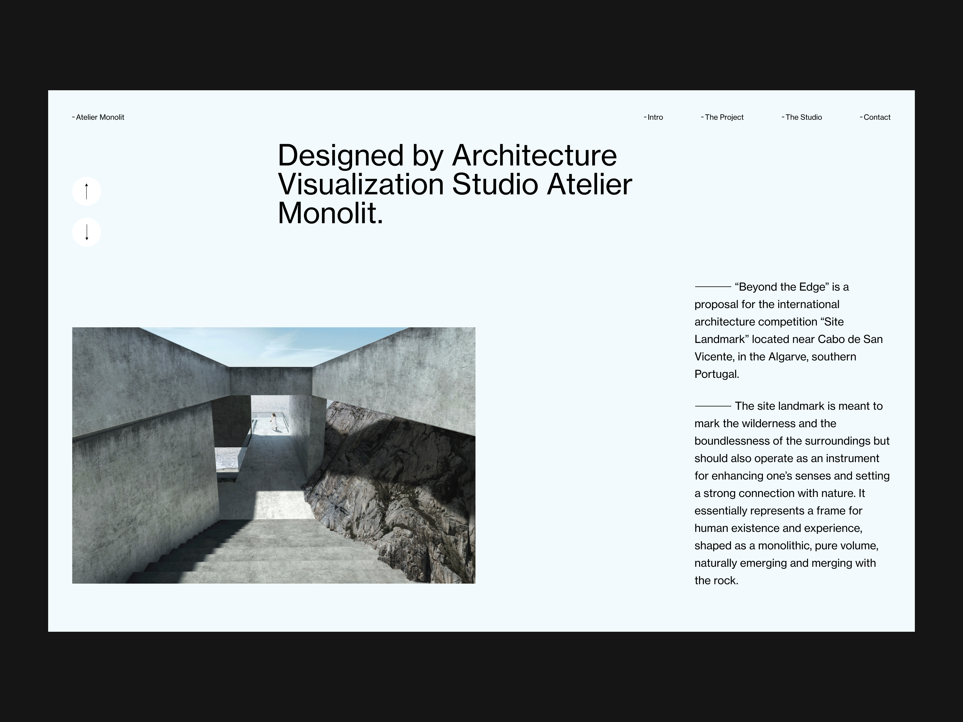 Building Beyond the Edge - Portfolio Design (Concept) architecture design graphic design ui web web design