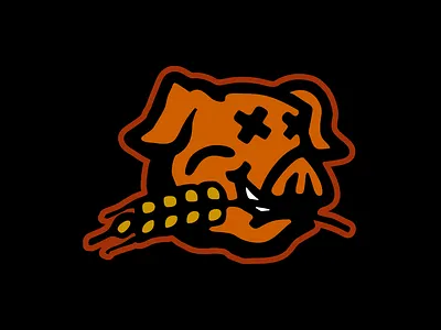 The BBQ Buggy - Pig Head Mark barbecue bbq dead food head logo pig pork truck wheat