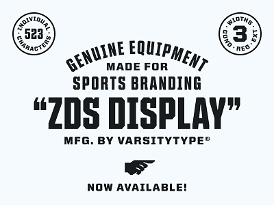 🚨NEW FONT: ZDS Display badge blocky branding custom font font design fonts for sport graphic design seal sports sports branding sports font typography vintage
