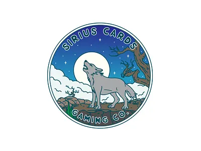 Sirius Cards adventure apparel badge brand brand design branding design emblem illustration label landscape line line art logo logo design logos monoline patch pin sticker