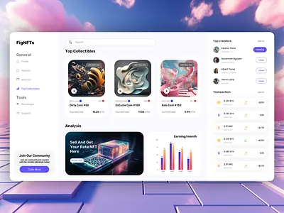 NFT Marketplace Dashboard