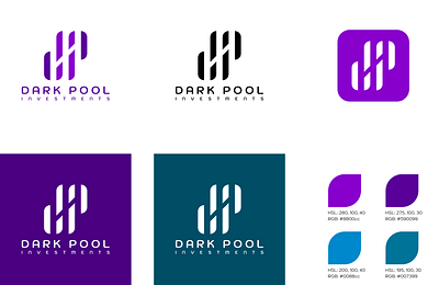 Dark Pool Investments – Logo branding design graphic design logo vector