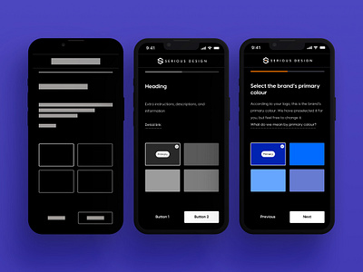 Mobile Briefing Form - From Wireframe To Final Screen design form product design ui ux