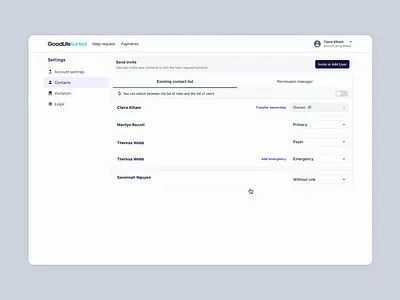 Contact permissions consentmanagement contactpermissions dataaccess dataprotection permissionmanagement permissionsettings privacycontrols privacysettings ui userconsent userdatasecurity userprivacy ux web