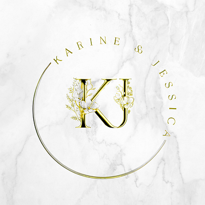 Karine & Jessica branding graphic design logo