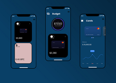 Bank app concept branding design graphic design mobile ui uiux ux