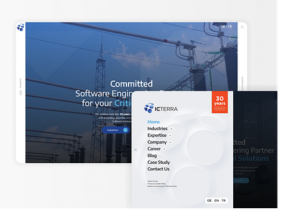 ICterra | Web Site Design - Software Engineering communication design energy industry ui ux web site